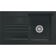 Zlew SystemCeram KARA 85 NIGRA 87 (czarny mat) (50000187)