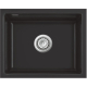 Zlew SystemCeram MERA 50-U NIGRA 87 (czarny mat) (53570187)