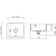 Zlew SystemCeram MERA 39 SATIN 20 (50610120)