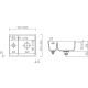 Zlew SystemCeram MERA 46-F/O ALU 76 (51560176)