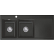 Zlew SystemCeram MERA DOUBLE | komora LEWA | SCHIEFER 85 (50790185)