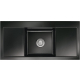 Zlew SystemCeram MERA MIDDLE NERO 68 (czarny połysk) (50730168)