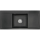 Zlew SystemCeram MERA MIDDLE NIGRA 87 (czarny mat) (50730187)