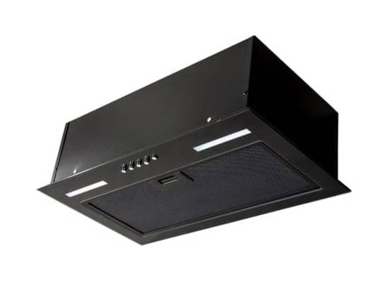 _wysyłka 24h*_ Okap do zabudowy VDB BOX-S 60 GLASS BLACK (szkło czarne) | 420 m3/h