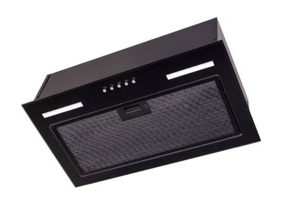 _wysyłka 24h*_ Okap do zabudowy VDB BOX-S 60 GLASS BLACK (szkło czarne) | 420 m3/h