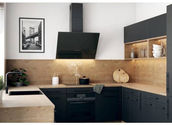 _wysyłka 24h*_ Okap przyścienny VDB IQ 60 H2H BLACK | 715 m3/h