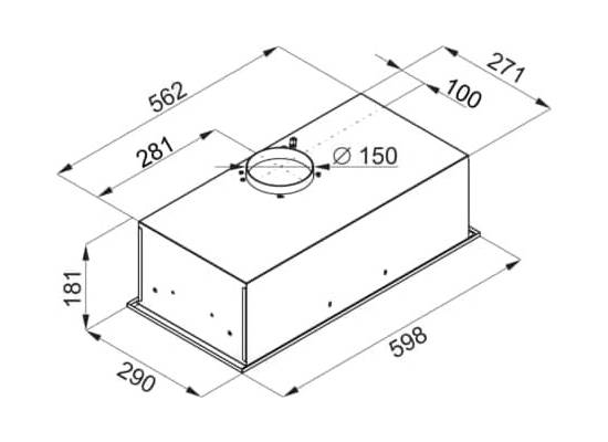 _wysyłka 24h*_ Okap do zabudowy VDB SMART GLASS 60 BLACK