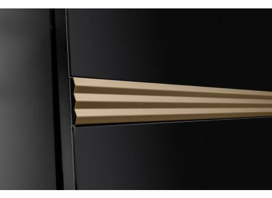 _wysyłka 24h*_ Okap przyścienny VDB TRIM 60 BLACK/GOLD TOUCH