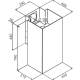 Okap przyścienny VDB CUBE-P BLACK | 715 m3/h