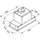 _wysyłka 24h*_ Okap do zabudowy VDB FLAT GEST 60 BLACK | 585 m3/h