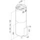 Okap wyspowy VDB TUBE GLASS ISLA WHITE