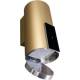 Okap przyścienny VDB TUBE-P GLASS GOLD (złoty mat)