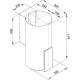 Okap przyścienny VDB TUBE-P GLASS WHITE